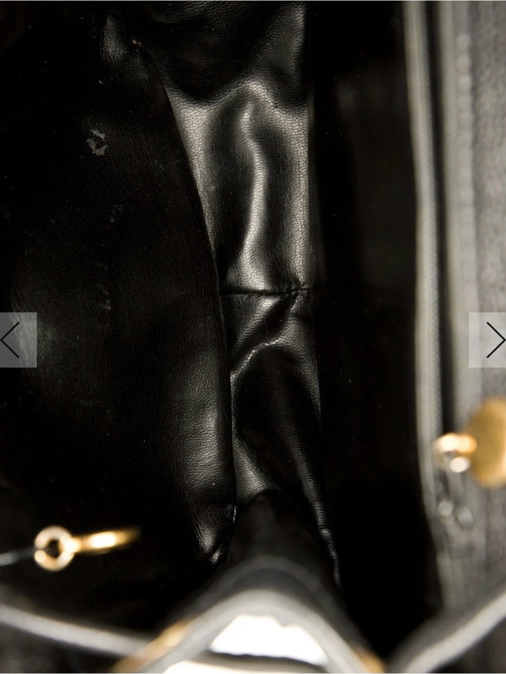 Authentic Chanel Black Caviar Leather Backpack with Gold CC Twist Lock